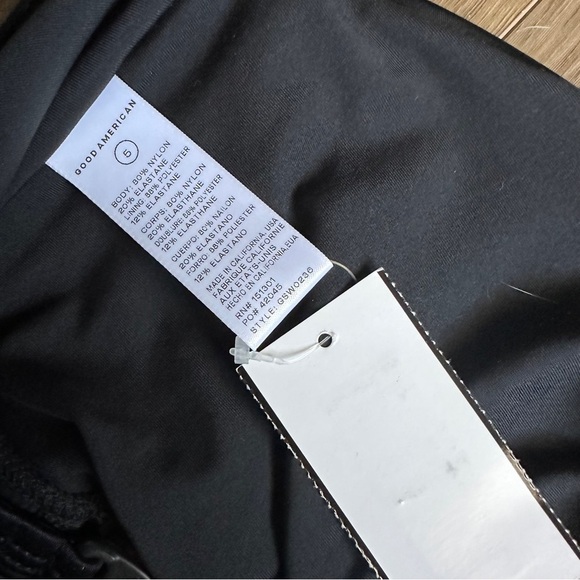 NWT Good American Bali One Piece Swimsuit in Black - Size 5 / 2XL - Picture 13 of 15